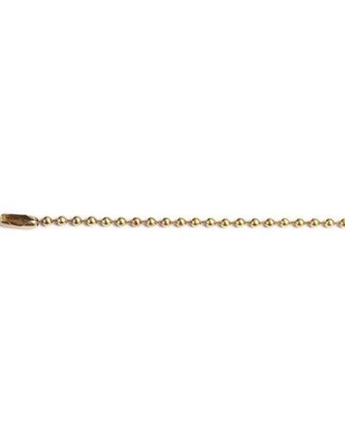 CATENA A PERLINE + CHIUSURA SELF OTTONATA D.MM 3,6 MT 2 CFPZ 3