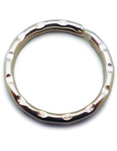ANELLO PORTACHIAVE GOFFRATO SELF ACCIAIO NICHELATO MM 25 CFPZ 2