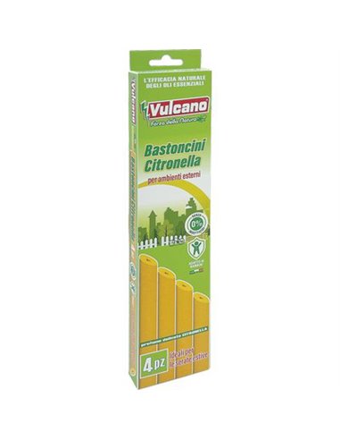 BASTONCINI GREEN ANTI ZANZARE VULCANO CITRONELLA CFPZ 4