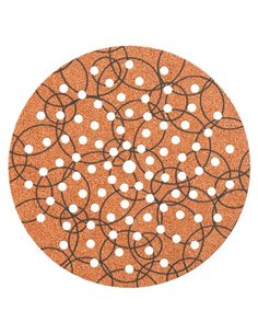 DISCO ABRASIVO FIBRATO VELCRATO 91 FORI IMPERIAL MM 225X22,2 GRANA 120 CFPZ 25