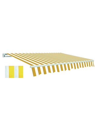 TENDA DA SOLE ESTENSIBILE BIANCO/GIALLO