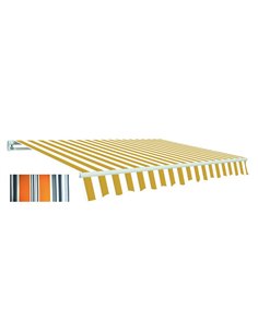 TENDA DA SOLE ESTENSIBILE ARANCIO/GRIGIO