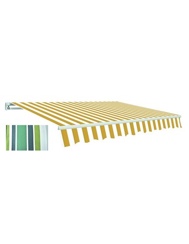 TENDA DA SOLE ESTENSIBILE VERDE/ECRU