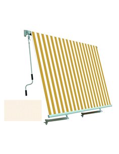 TENDA DA SOLE CON SISTEMA A CADUTA ECRU'