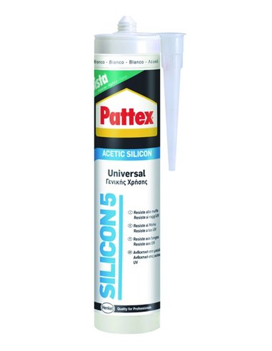 SILICONE ACETICO UNIVERSALE BIANCO