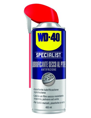 LUBRIFICANTE SECCO AL PTFE ANTI FRIZIONE WD40