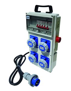 QUADRO DI DISTRIBUZIONE DA CANTIERE CON PULSANTE D'EMERGENZA 2