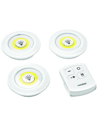 LAMPADA LED PER ARMADIO 3 LUCI CON TELECOMANDO