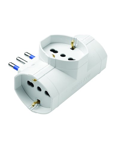 ADATTATORE TRIPLO SCHUKO