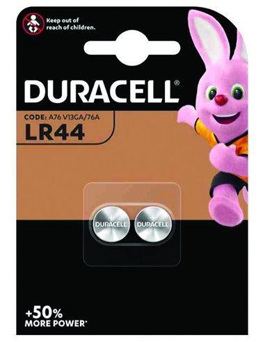 PILE DURACELL ELECTRONICS "LR44" 1,5V