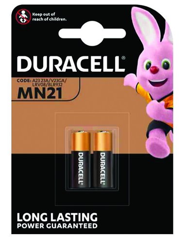 PILE DURACELL CANCELLO/MACCHINA "MN21" 12V