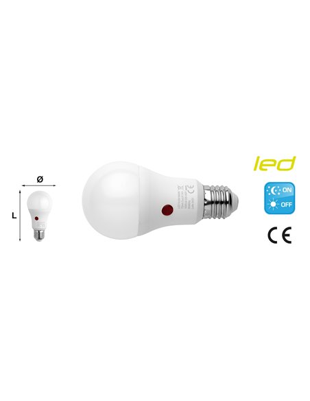 LAMPADA LED GOCCIA CON SENSORE CREPUSCOLARE