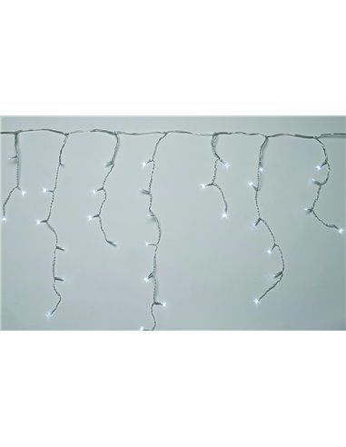 LUCI DI NATALE CATENA A TENDA SFALSATA 115 LUCI LED
