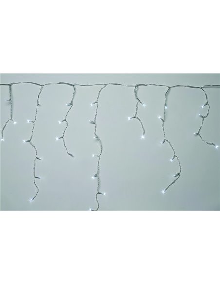 LUCI DI NATALE CATENA A TENDA SFALSATA 115 LUCI LED