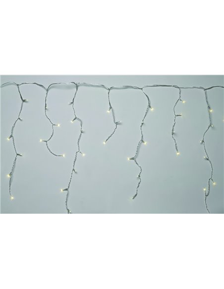 LUCI DI NATALE CATENA A TENDA SFALSATA 115 LUCI LED