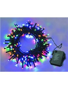 LUCI NATALE 100 LED A BATTERIA MULTICOLOR