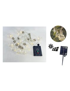CATENA LUCI A LED CON PANNELLO SOLARE