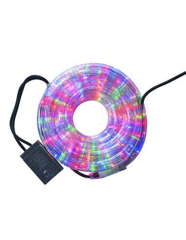 LUCI NATALE TUBO LED MULTICOLOR IP 44