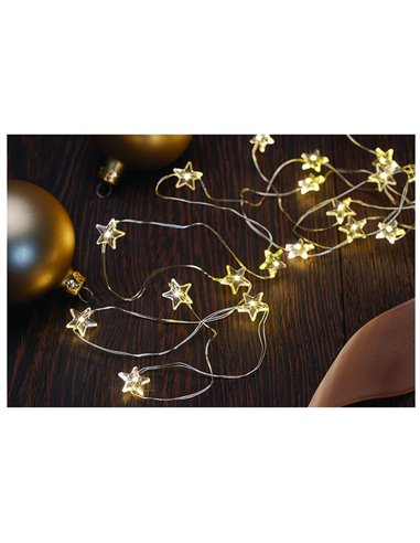 LUCI NATALE MICRO 20 LED DECORAZIONE STELLA