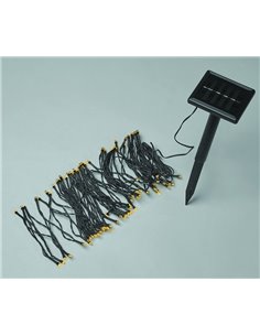 LUCI DI NATALE DECORATIVE 100 LED CON PANNELLO SOLARE