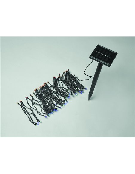 LUCI DI NATALE DECORATIVE 100 LED CON PANNELLO SOLARE