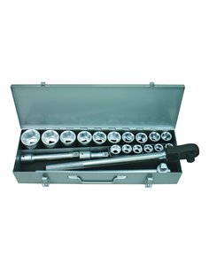 CASSETTA CHIAVI A BUSSOLA 3/4" - 21 PEZZI