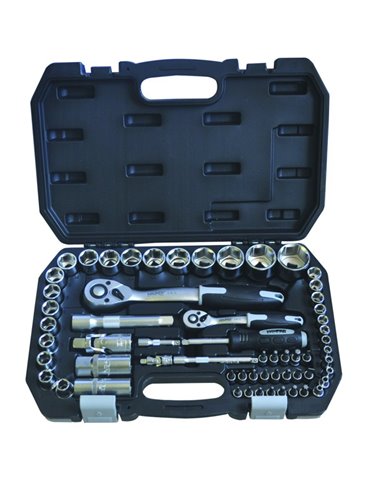 CASSETTA CHIAVI A BUSSOLA E BITS 1/4" - 1/2"