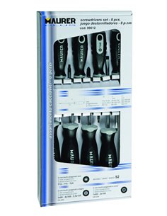 CACCIAVITE MANICO GRIGIO 8 PEZZI MISTI