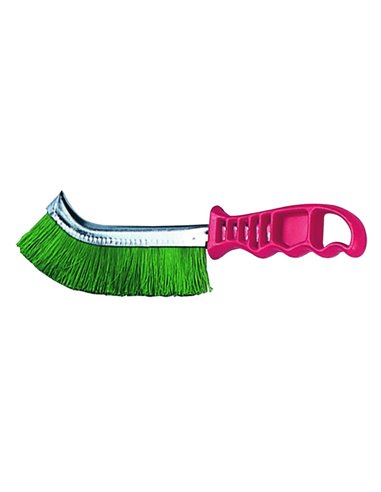 SPAZZOLA A MANO CURVA FILO PVC