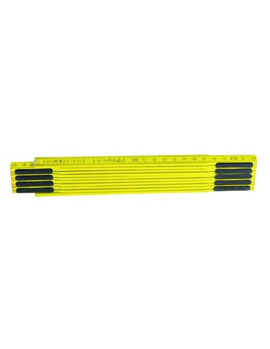DOPPIOMETRO IN LEGNO VERNICIATO GIALLO