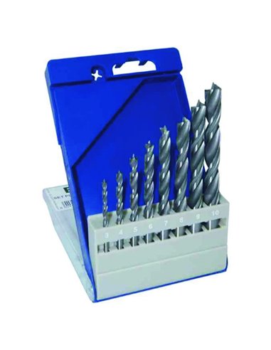 ASSORTIMENTO 8 PEZZI PUNTE PER LEGNO