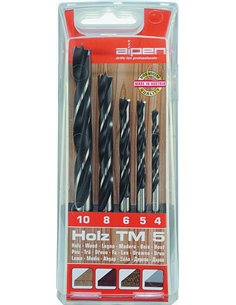ASSORTIMENTO 5 PEZZI PUNTE PER LEGNO