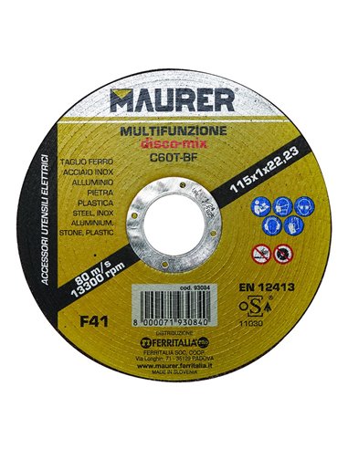 DISCO ABRASIVO MULTIFUNZIONE MAURER
