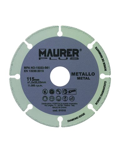 DISCO TAGLIO UNIVERSALE METALLO