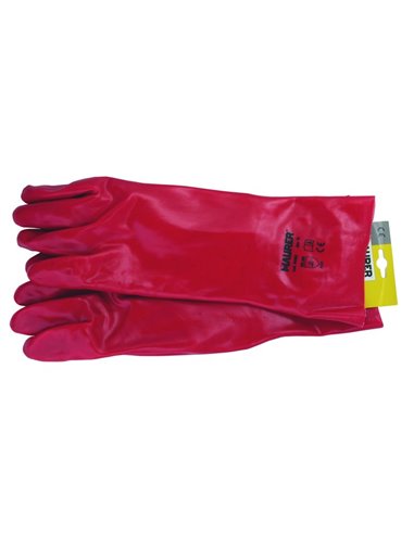 GUANTI PVC ROSSO