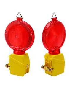 LAMPADA STRADALE CON LED MONOPILA COLORE ROSSO
