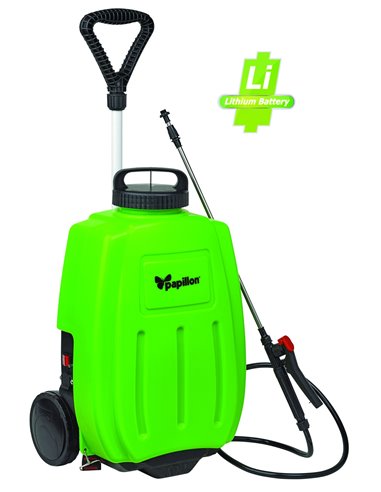 POMPA A SPALLA CON CARRELLO BATTERIA A LITIO - 12V - 8AH