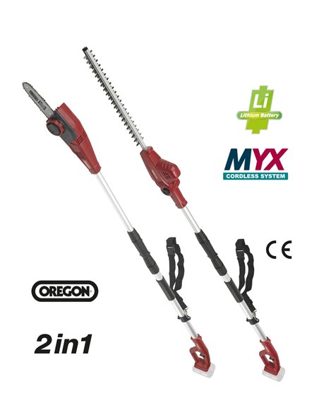 POTATORE + TAGLIASIEPI (2IN1) A BATTERIA CGTP20L MYX