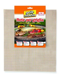 GRIGLIA BARBECUE RETE ANTIADERENTE RETTANGOLARE
